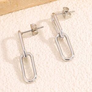 Paperclip Style Earrings